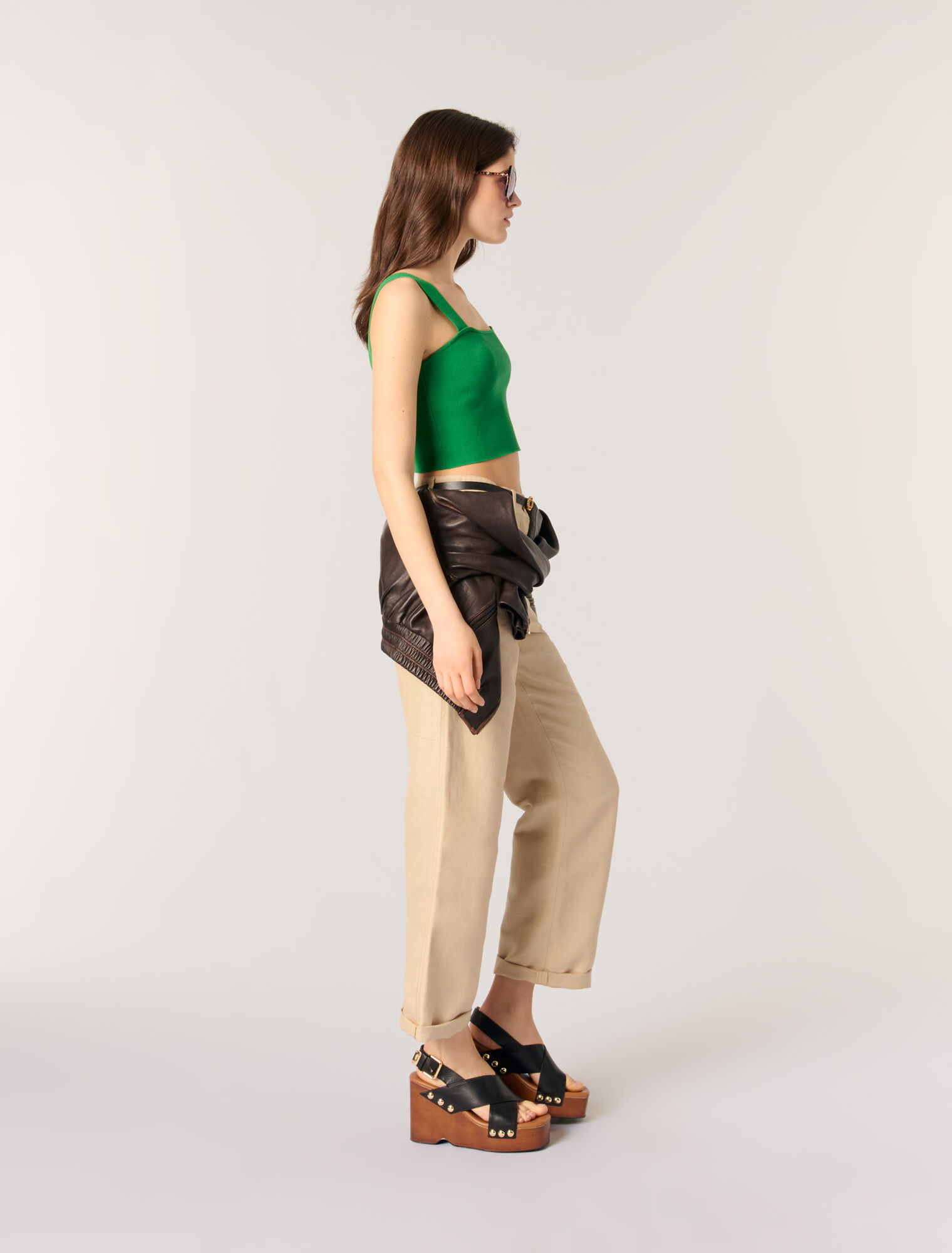 Crop top en maille