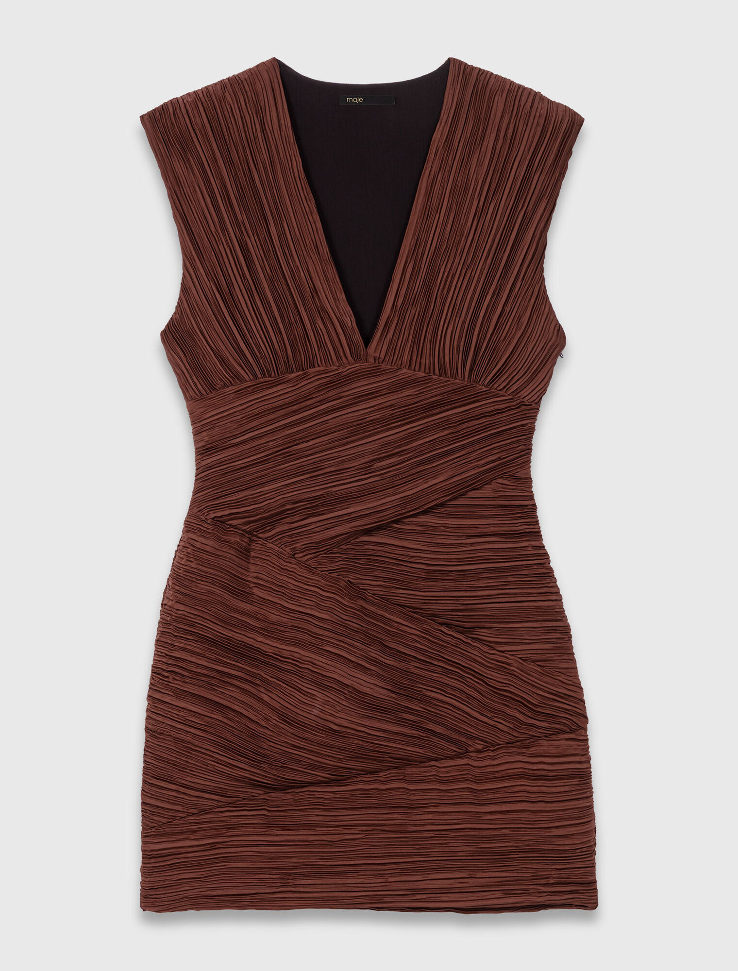 Robe courte plissée