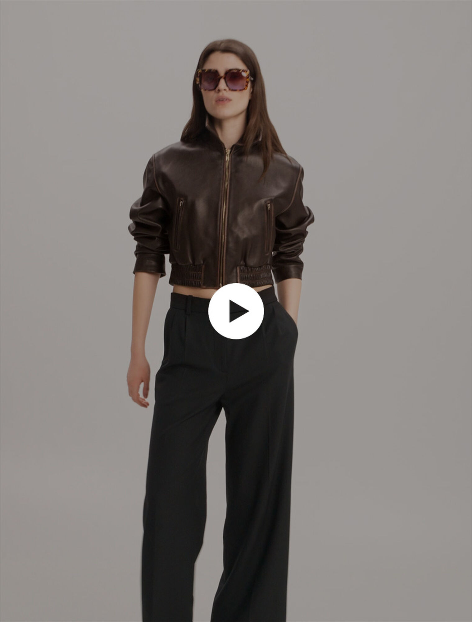 Pantalon large de costume