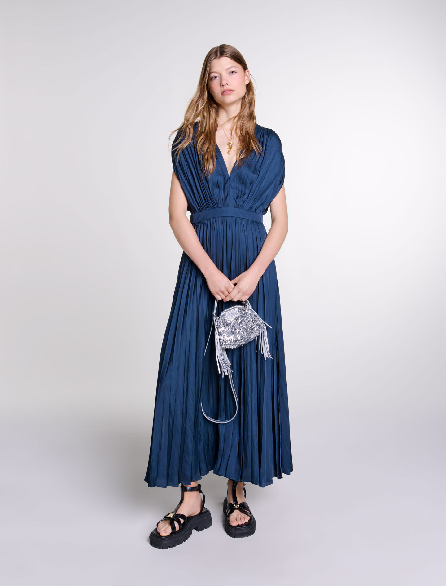 Robe maje plissee online