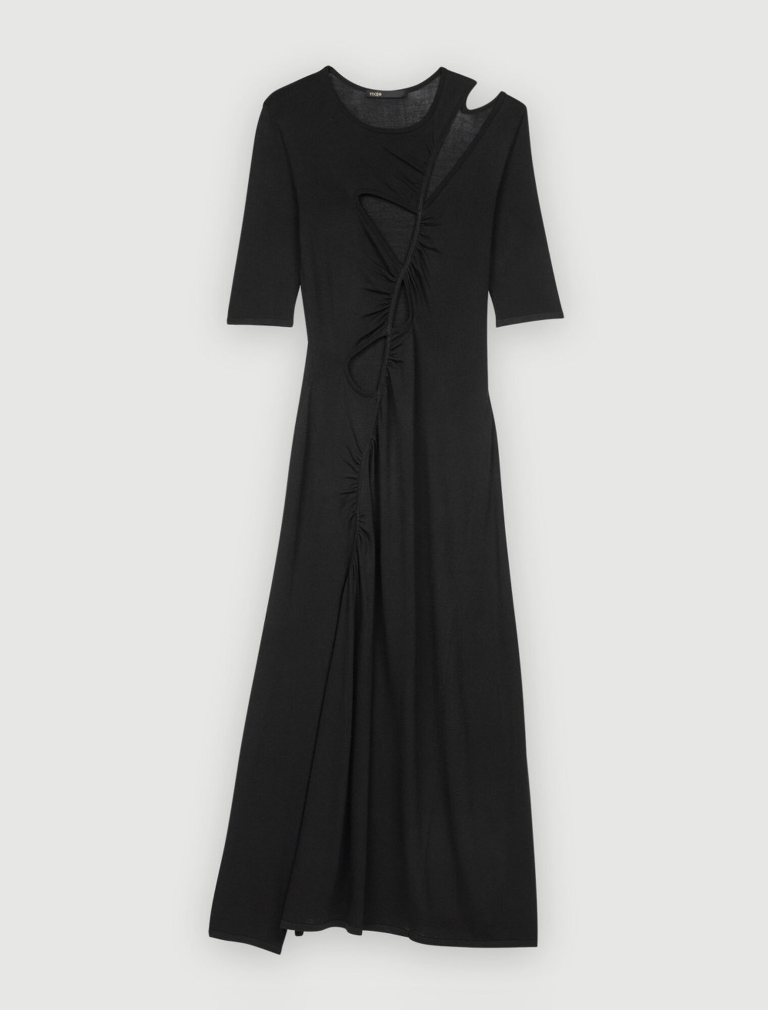 Robe en maille stretch à ouvertures