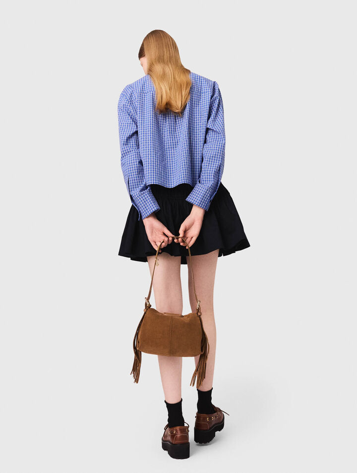 Chemise strassée avec col amovible