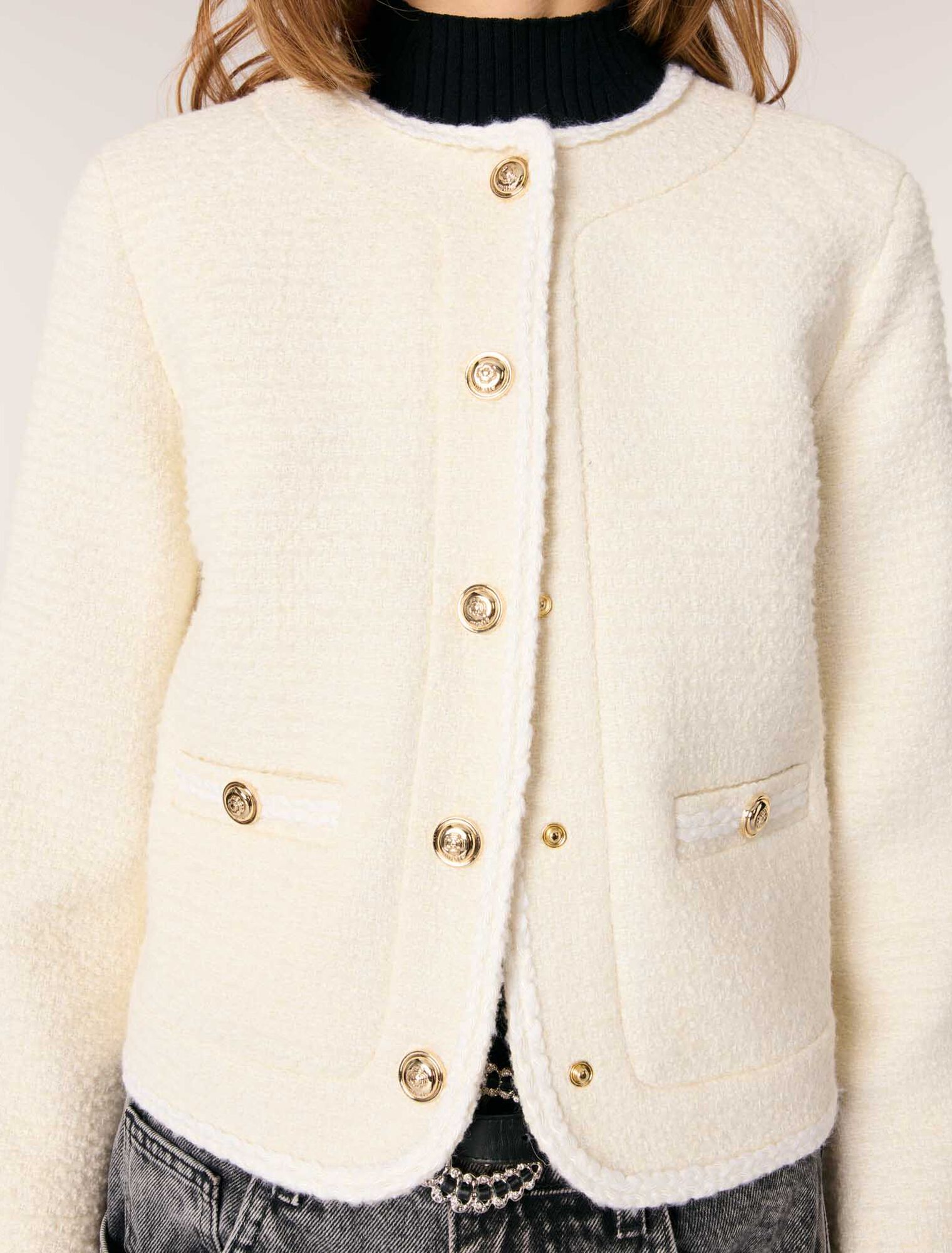 Veste courte en tweed
