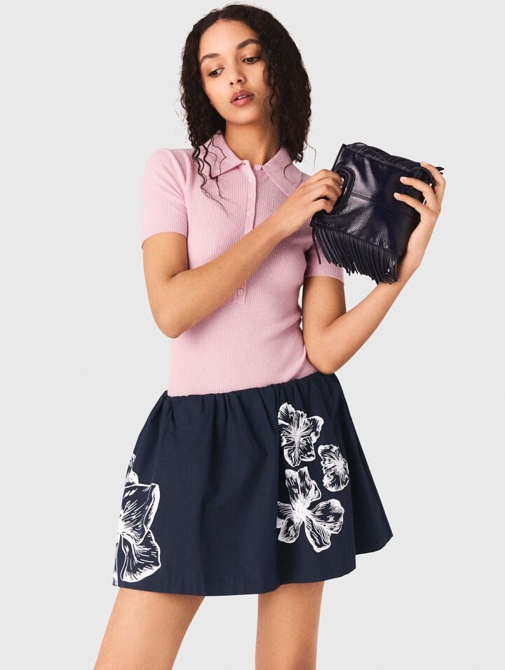 Jupe courte en coton