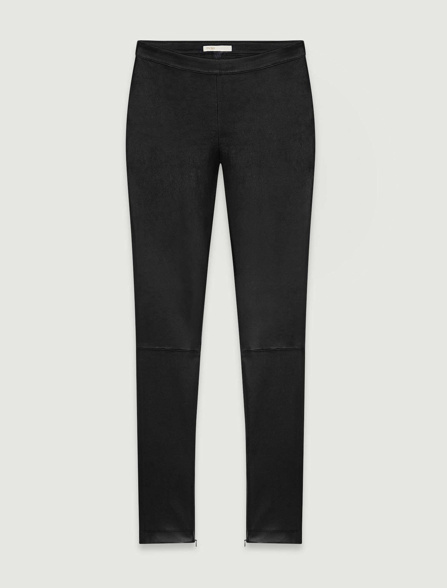 Legging en cuir stretch taille haute