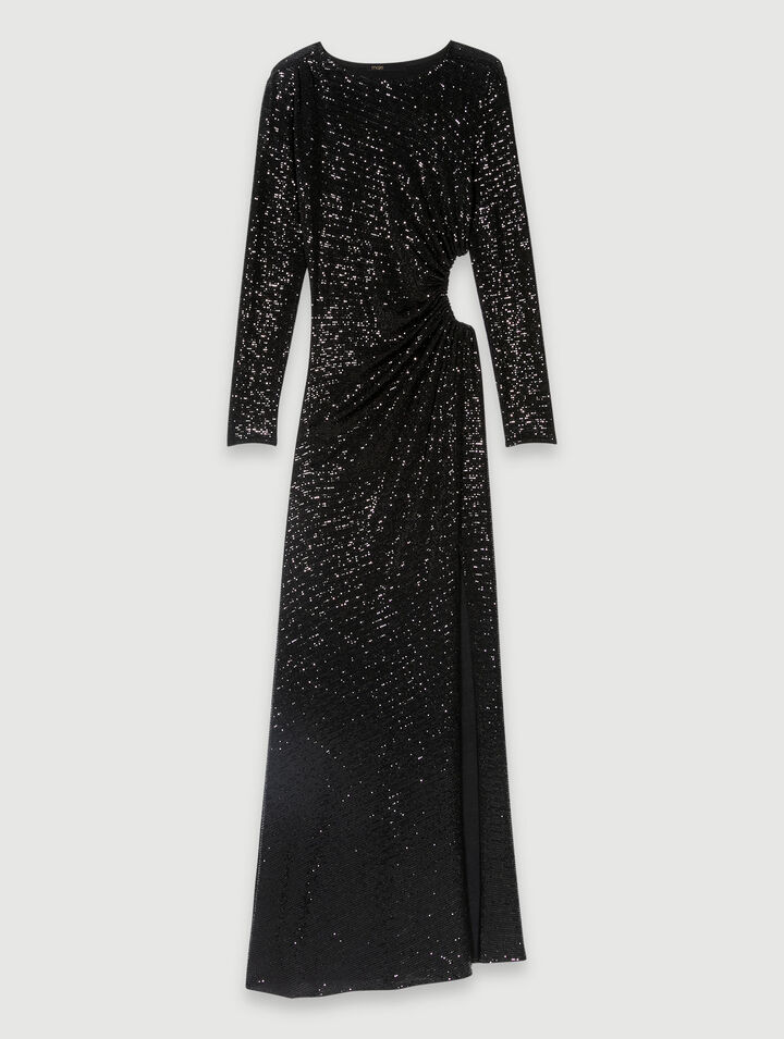 Robe longue pailletée