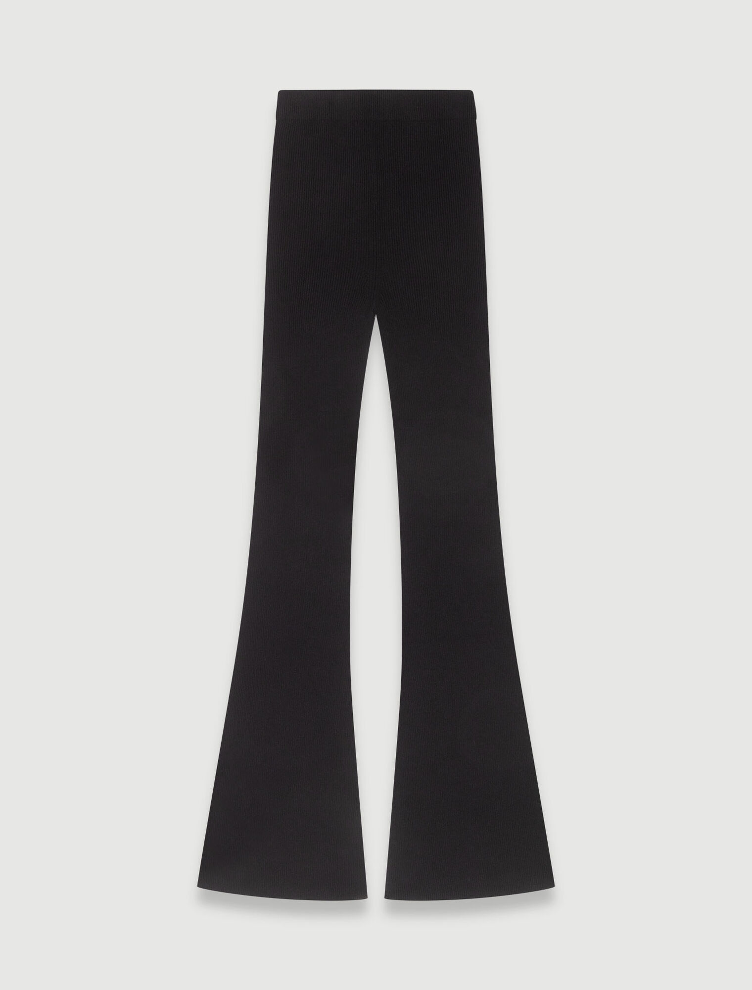 Pantalon en maille côtelée