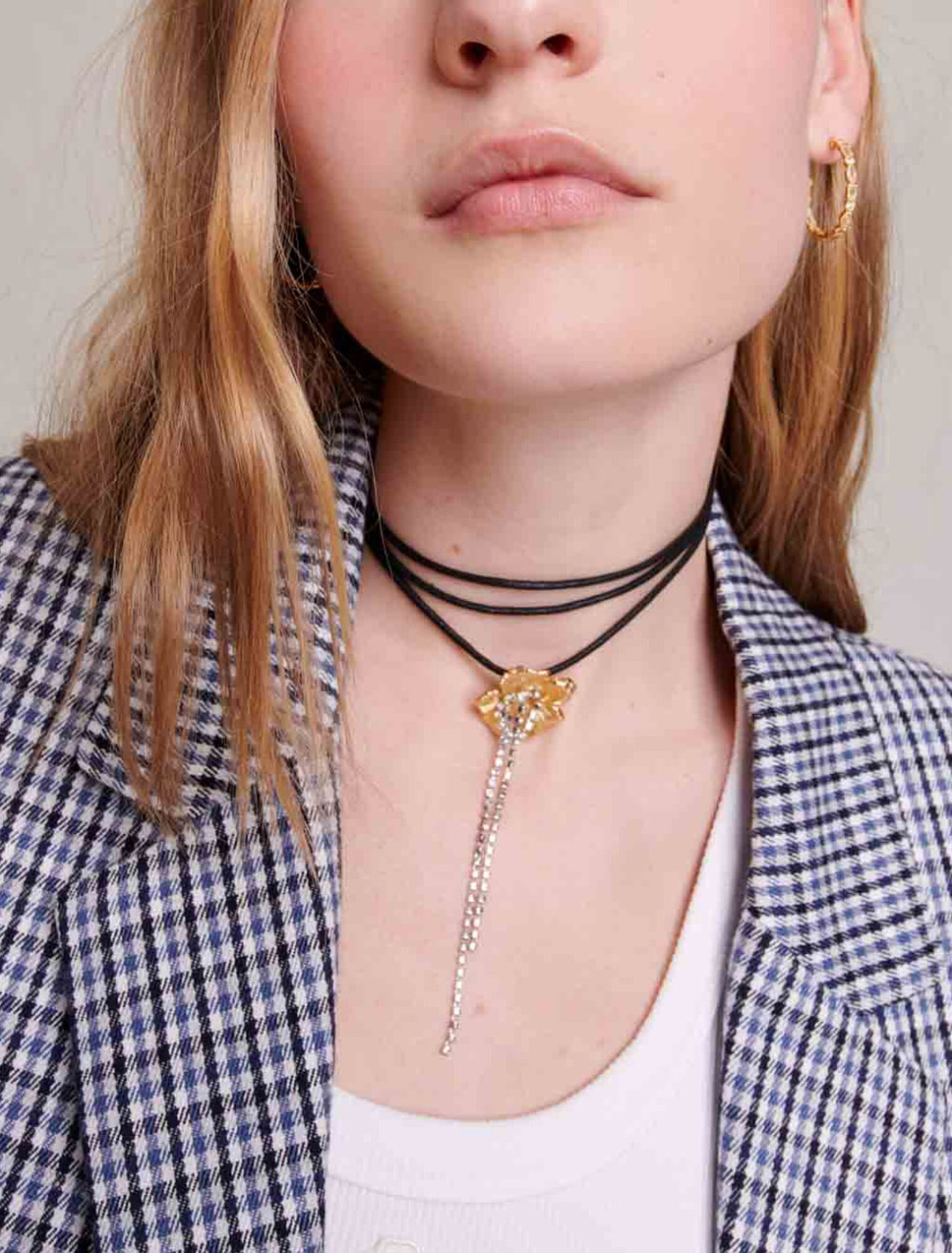 Veste de tailleur à carreaux