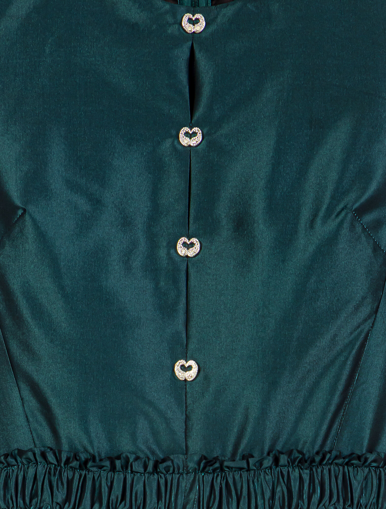 Combinaison en satin boutons bijoux
