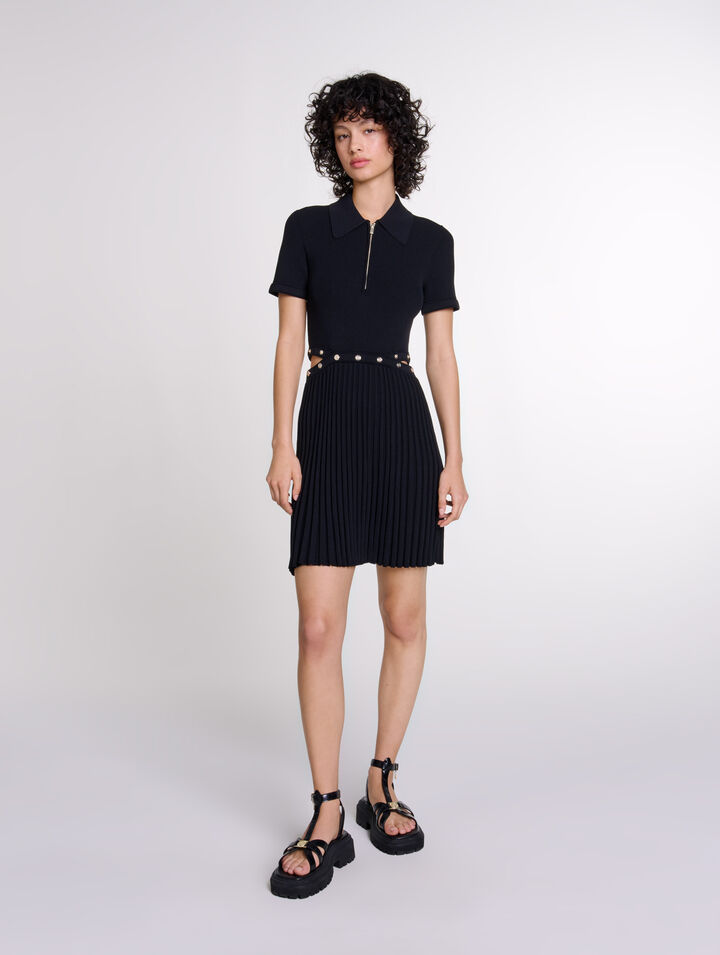 Robe courte en maille