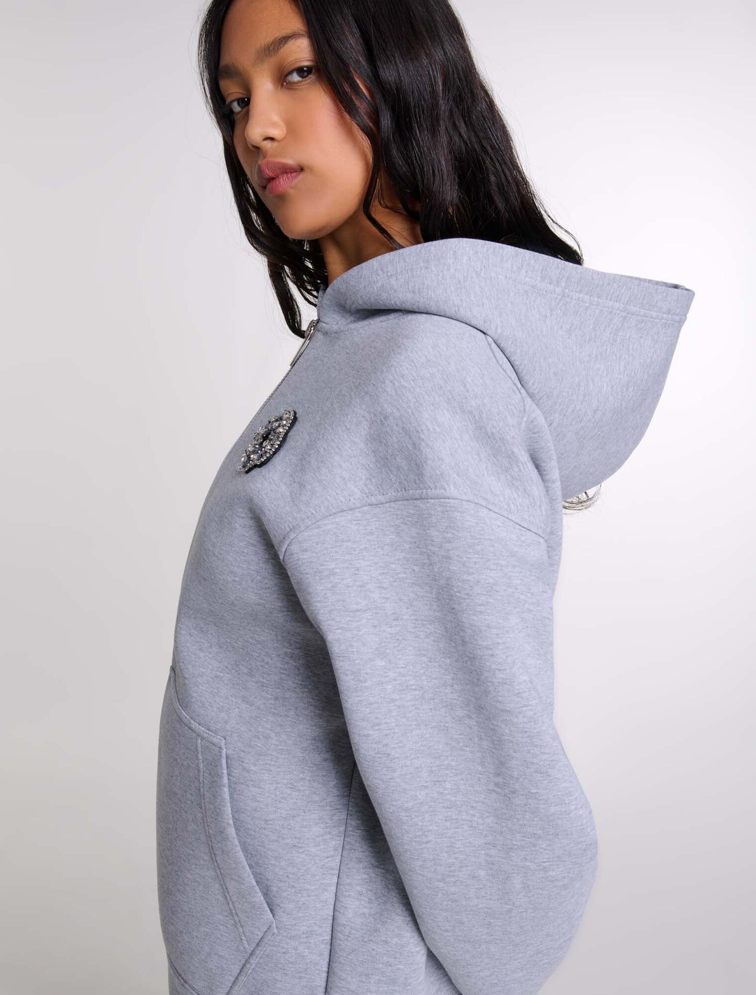 Sweat zippé structuré