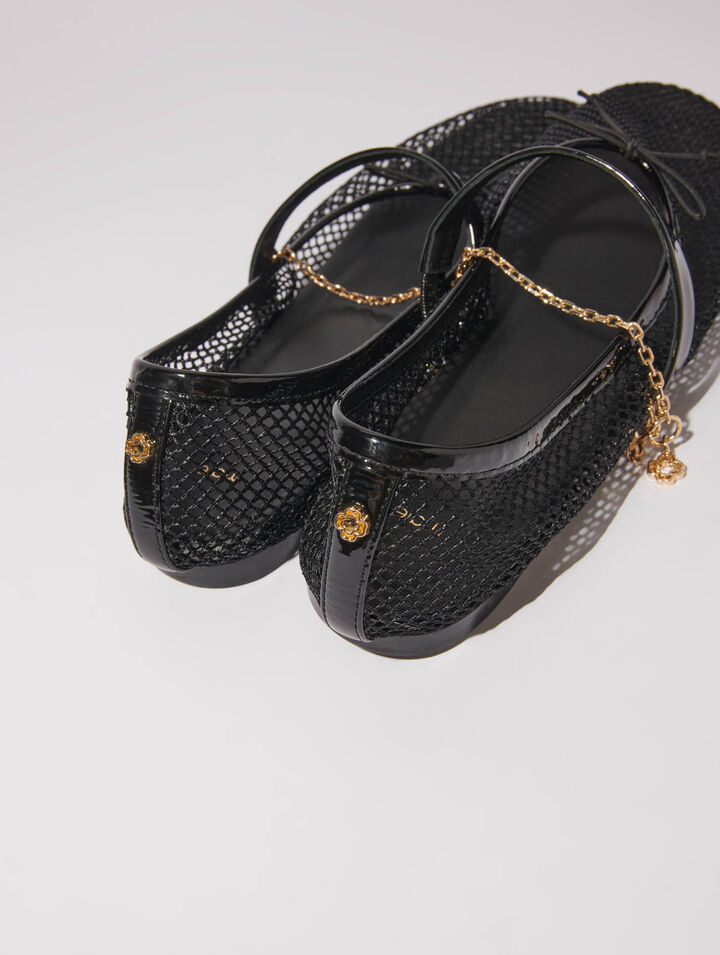 Ballerines en textile mesh