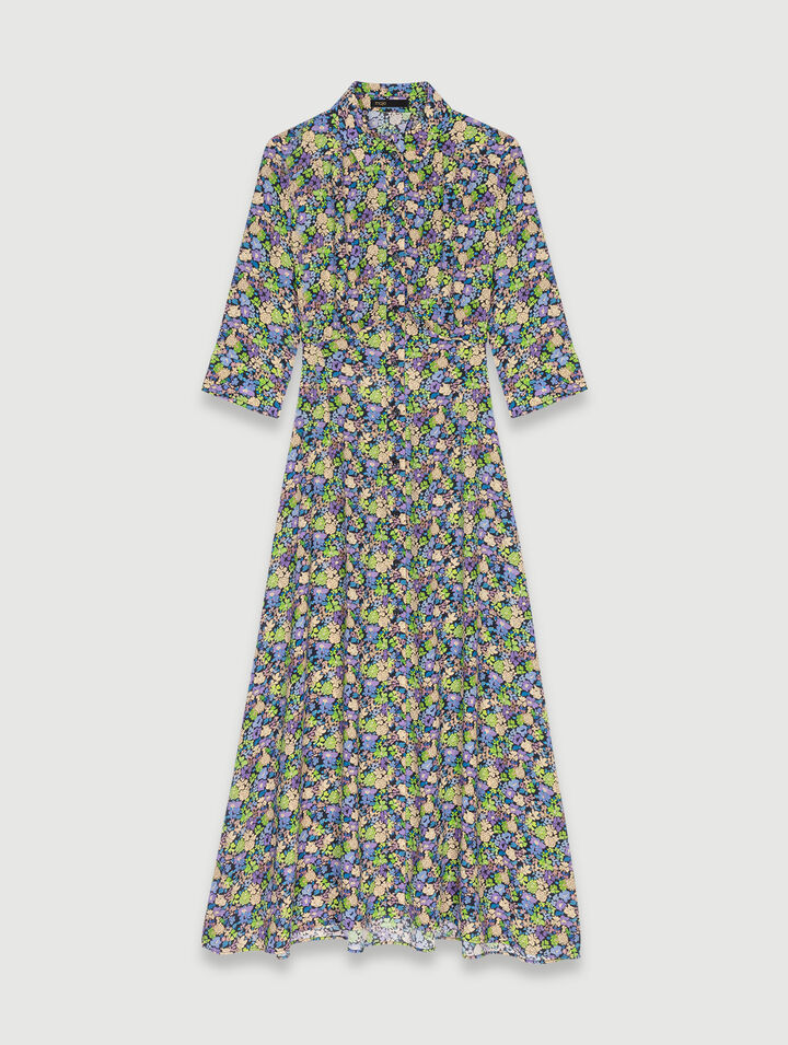 Robe longue fleurie