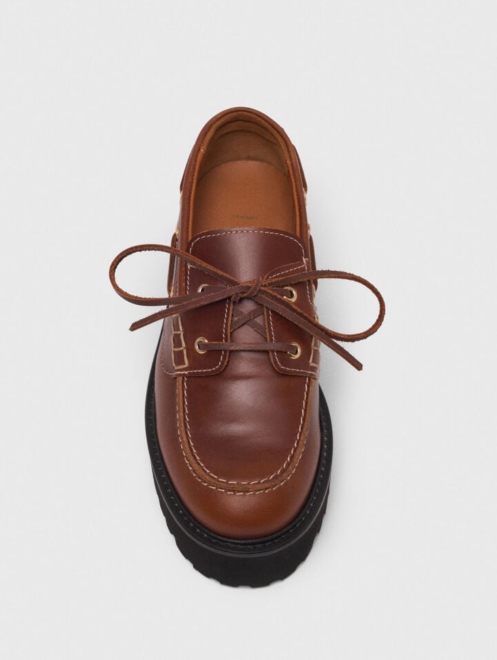 Mocassins bateau avec semelle chunky