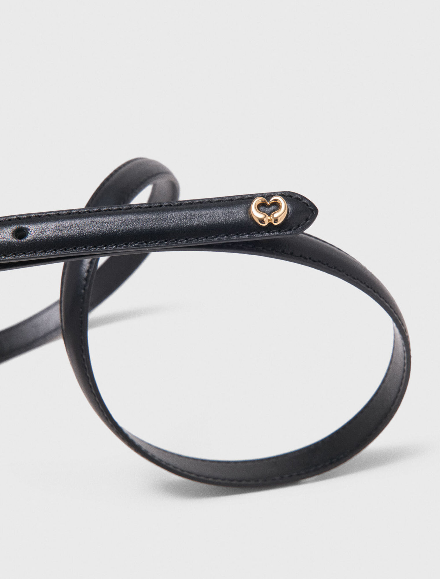 Ceinture fine en cuir