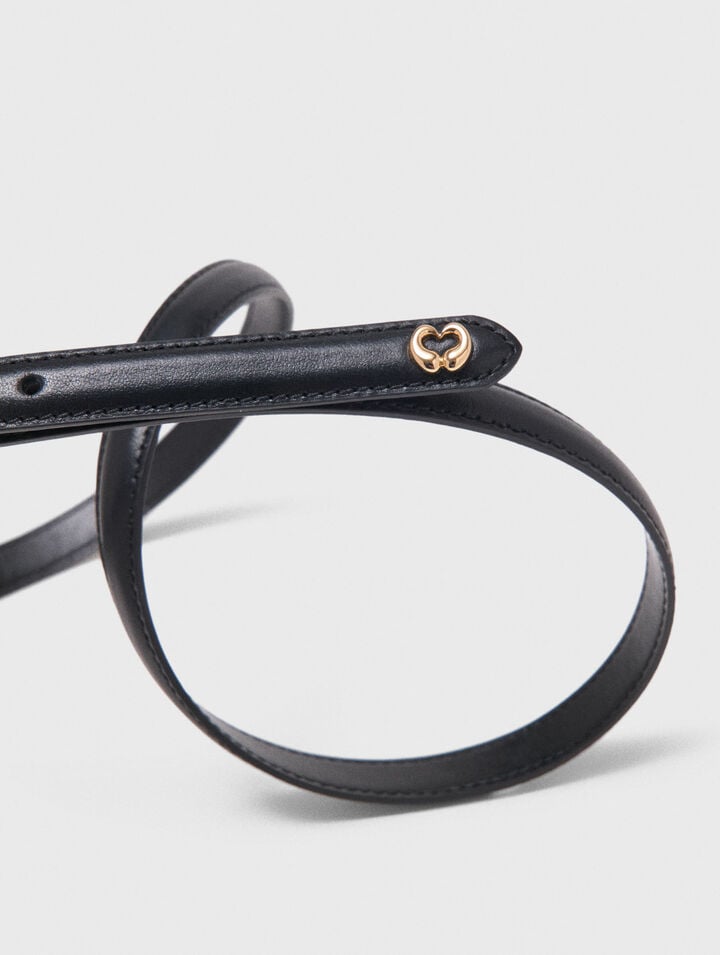 Ceinture fine en cuir