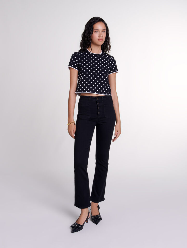 Top en maille jacquard 