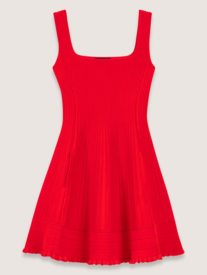 Robe courte en maille