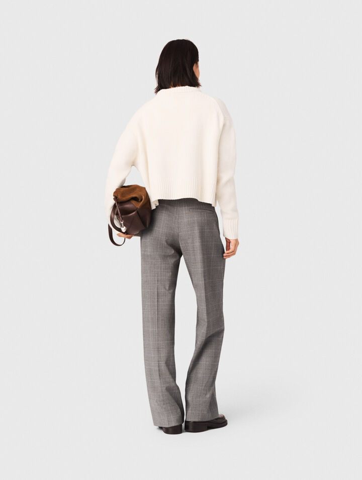 Pantalon de tailleur à carreaux