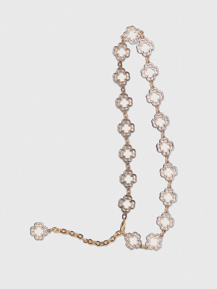 Ceinture chaine Clover bicolore