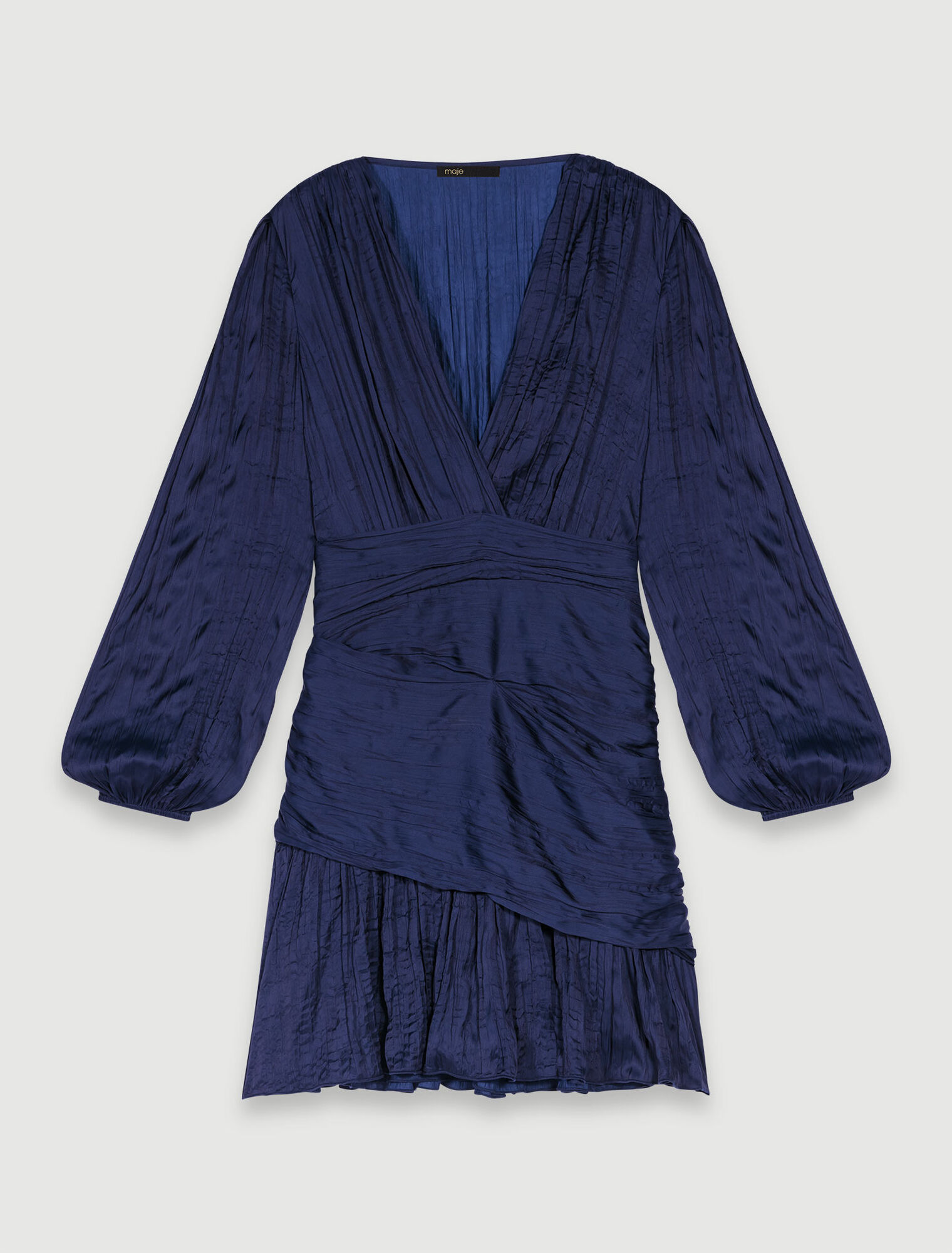 Robe courte drapée