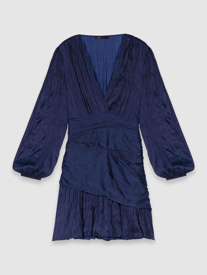 Robe courte drapée