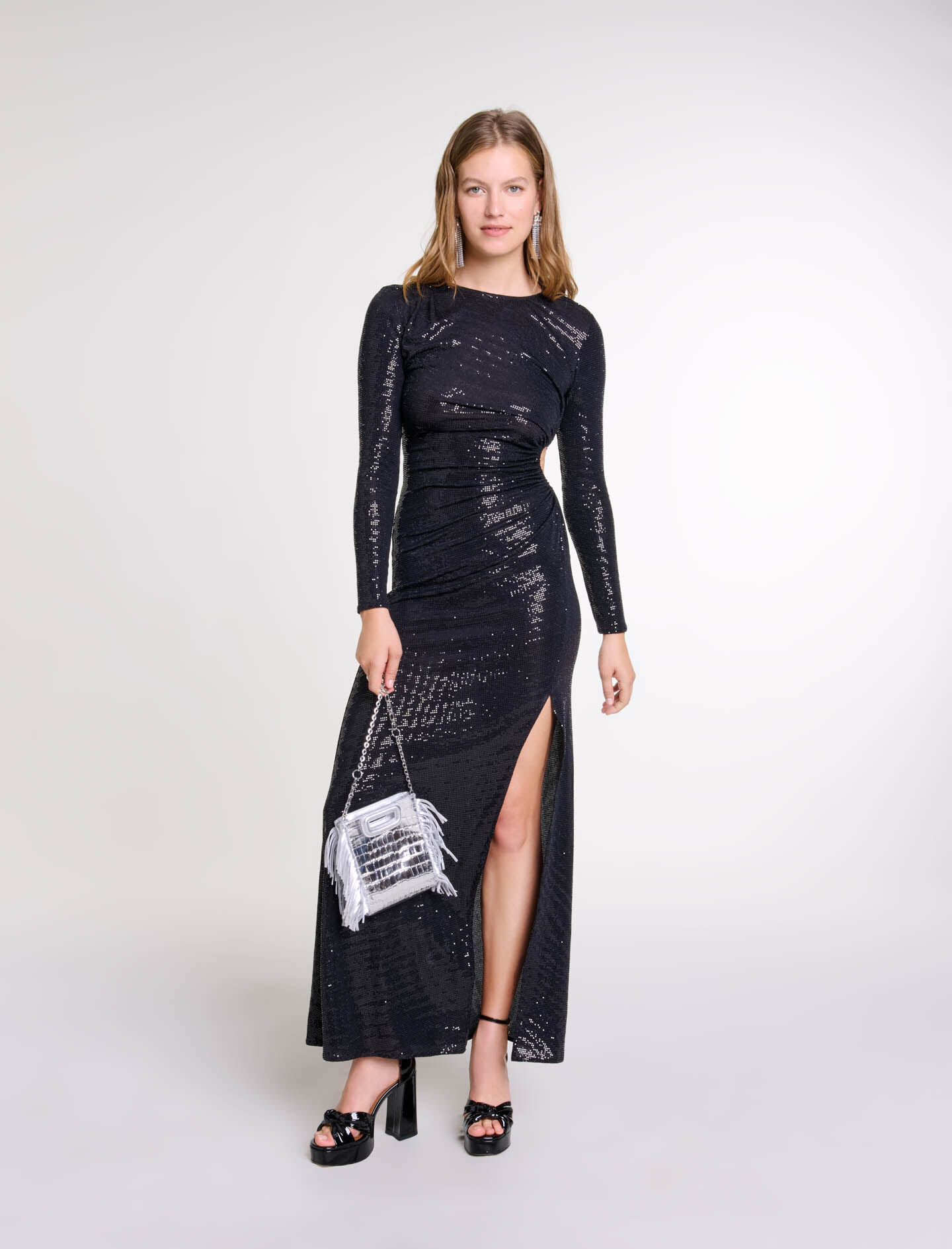 Robe longue pailletee Robes longues Maje