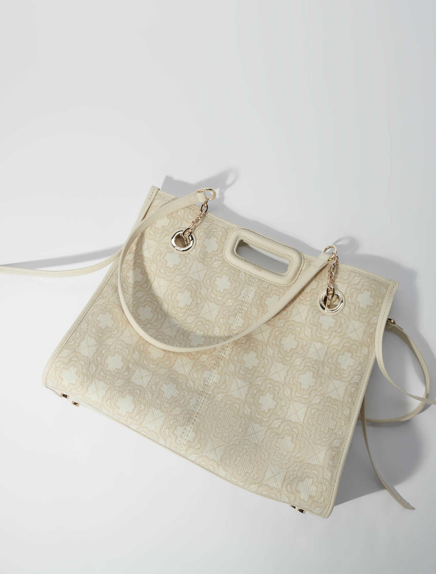 Cabas en toile imprimée clover