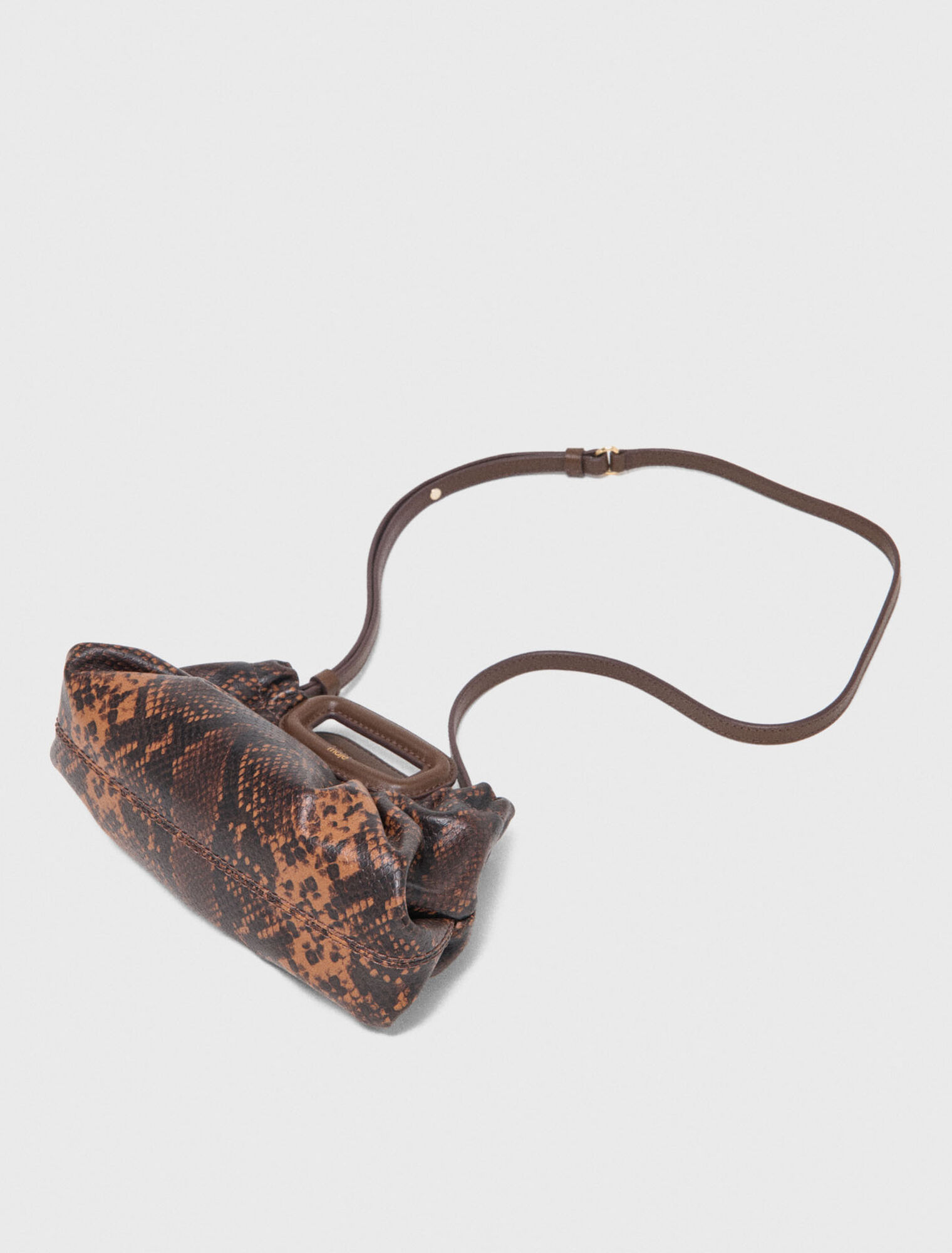 Milpli mini Clutch en cuir emboss&eacute;