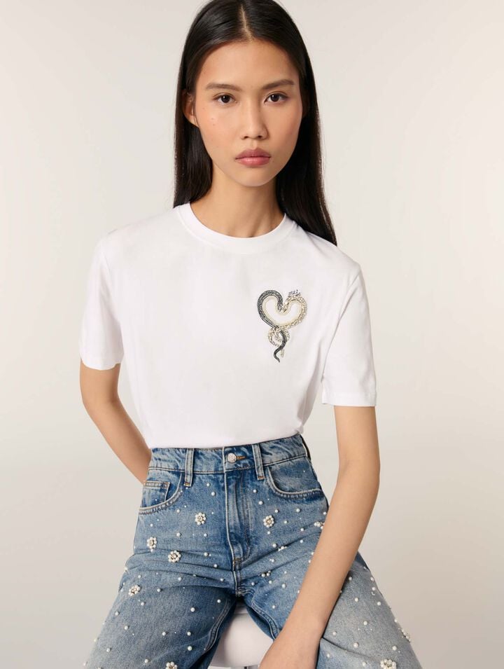 Tee-shirt brodé