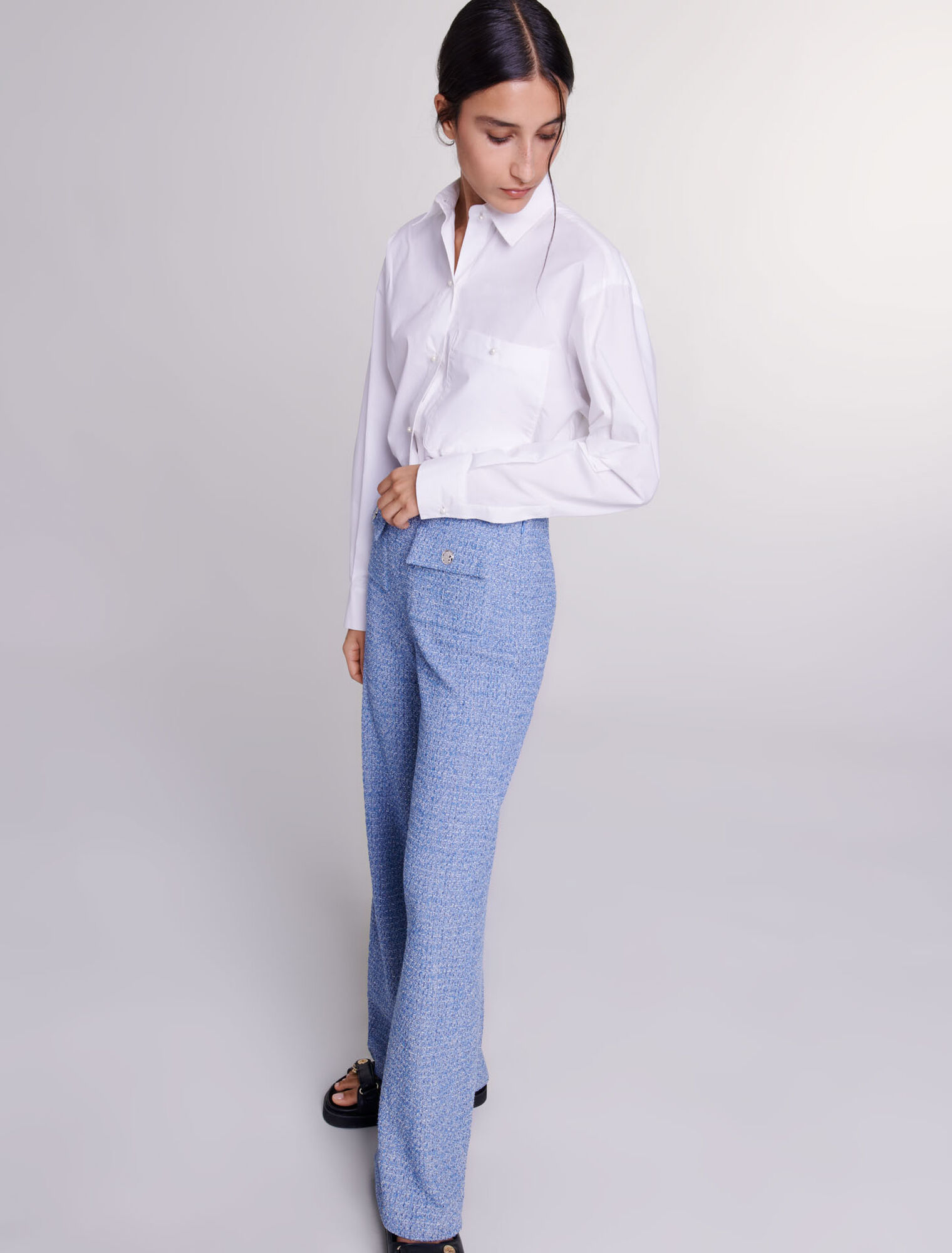Pantalon en tweed