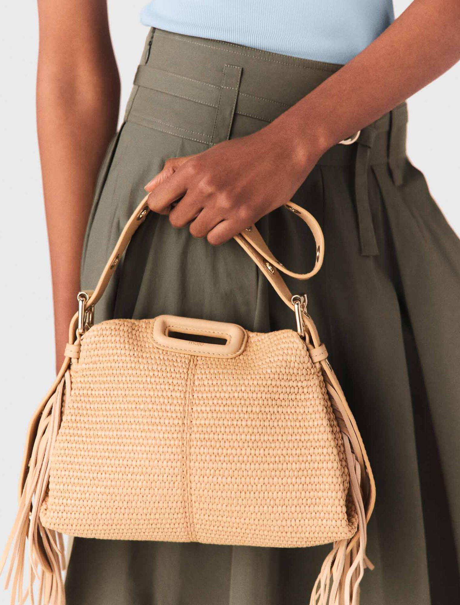 Sac Miss M mini effet raphia