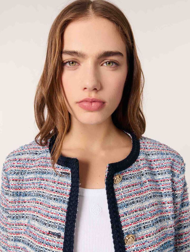 Veste courte en tweed