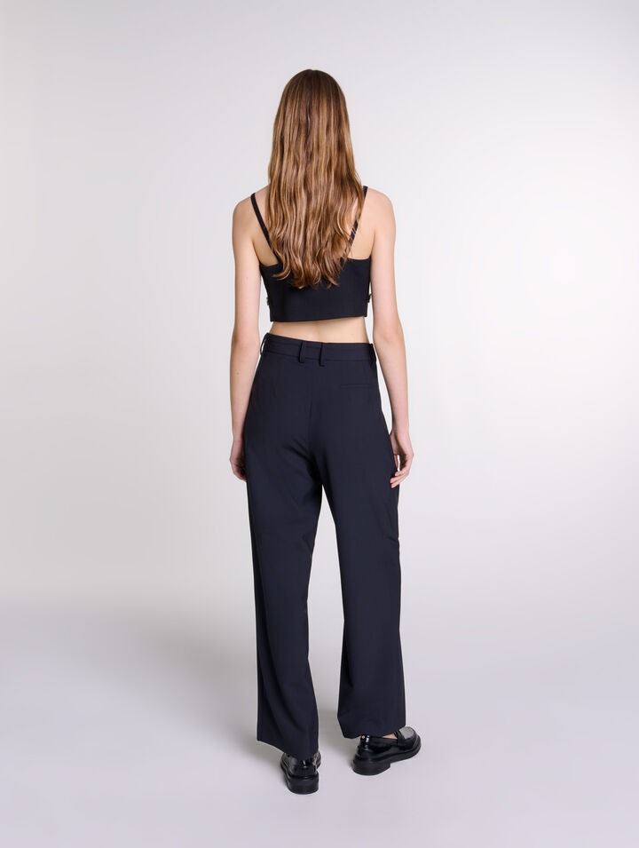 Pantalon large avec ceinture