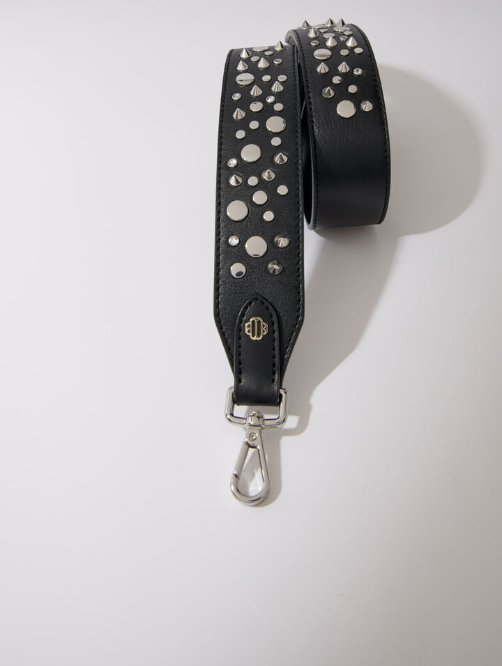 Bandoulière en cuir et studs