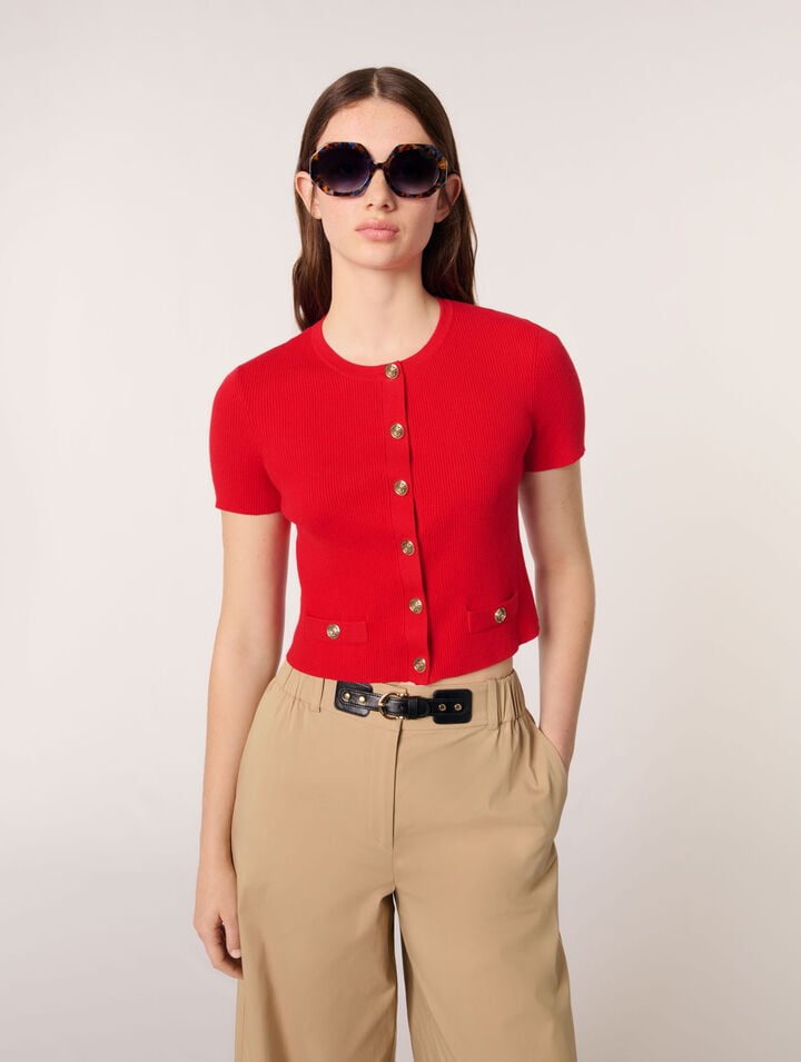 Pantalon large en coton
