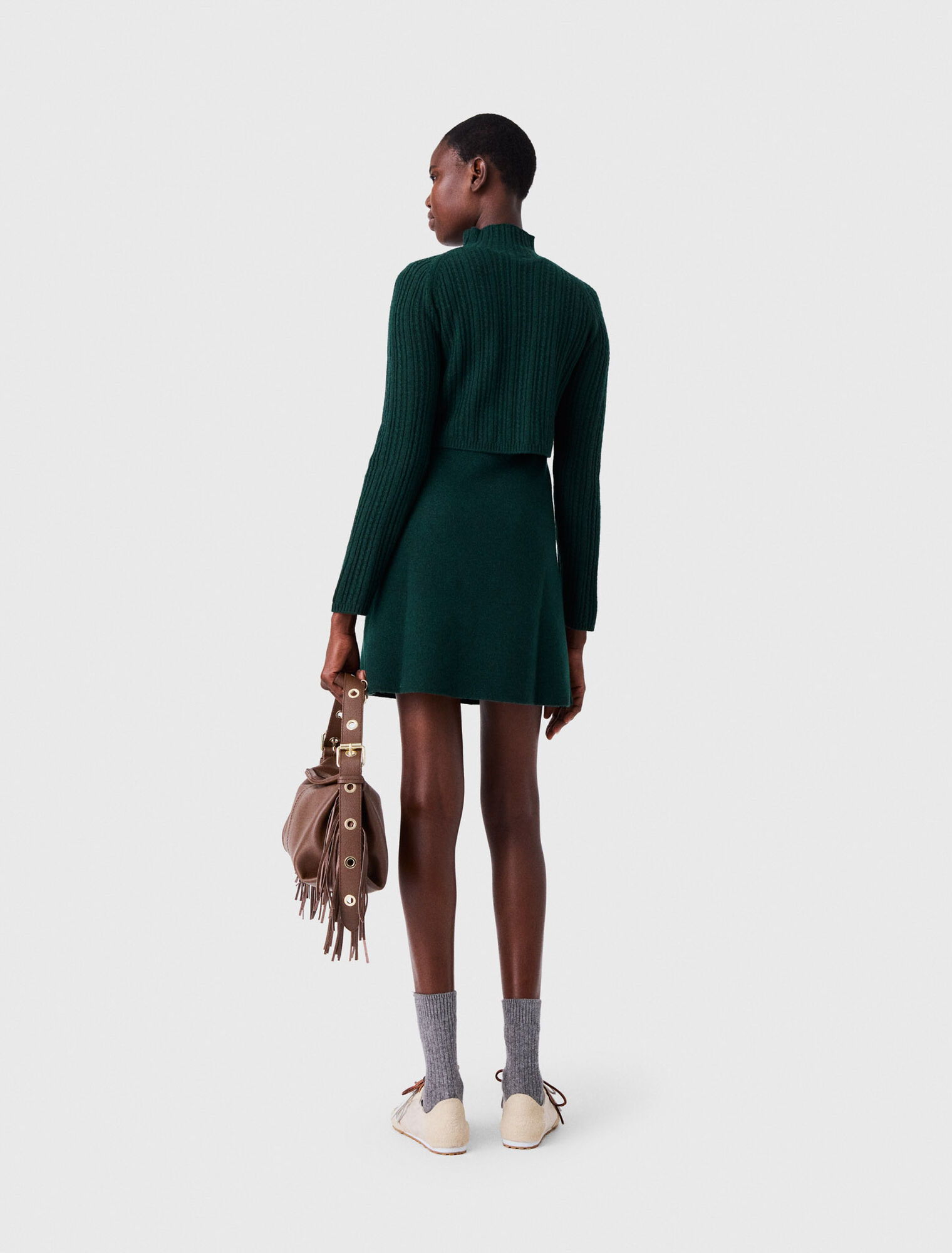 Robe en maille avec pull amovible