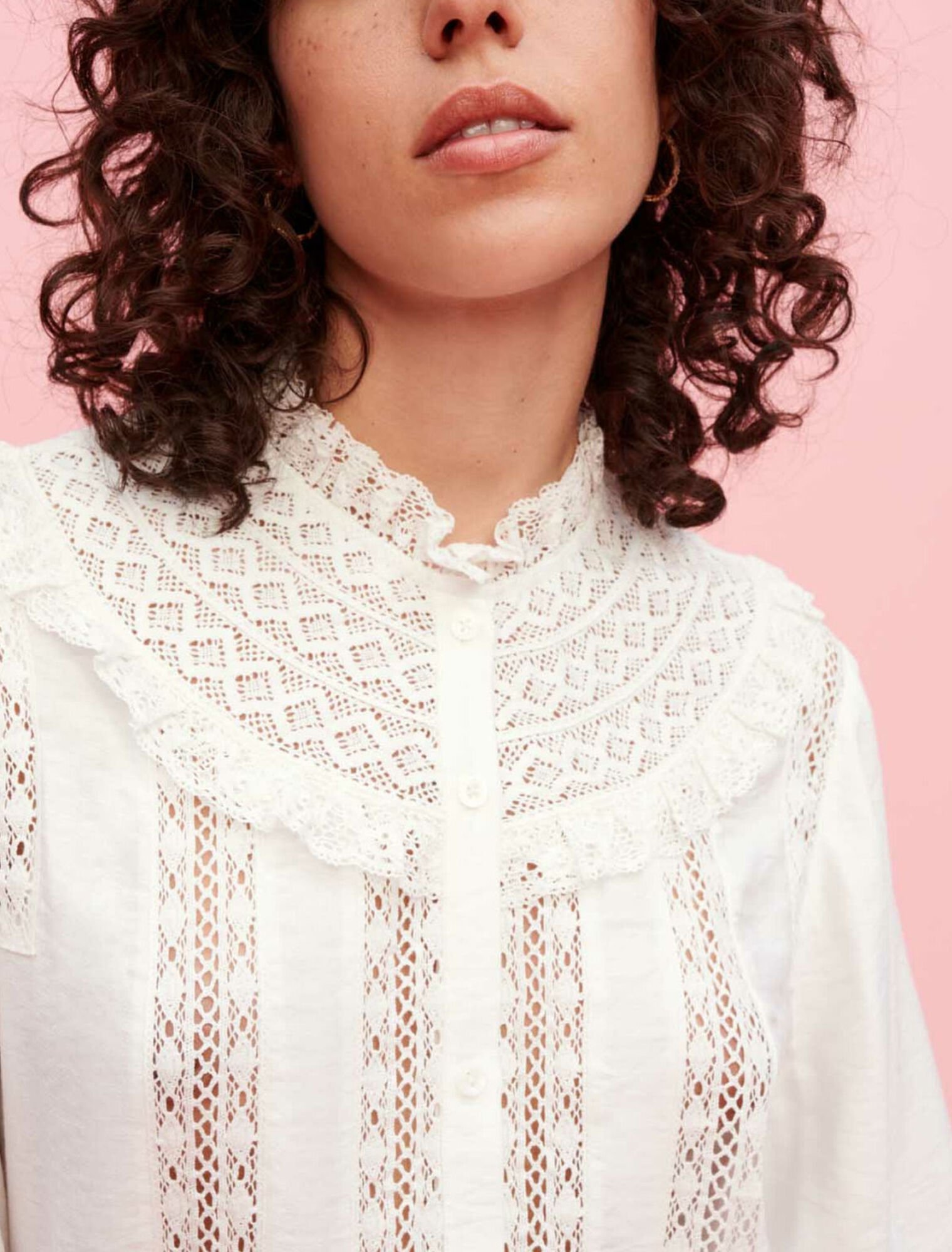 Chemise à broderies anglaises