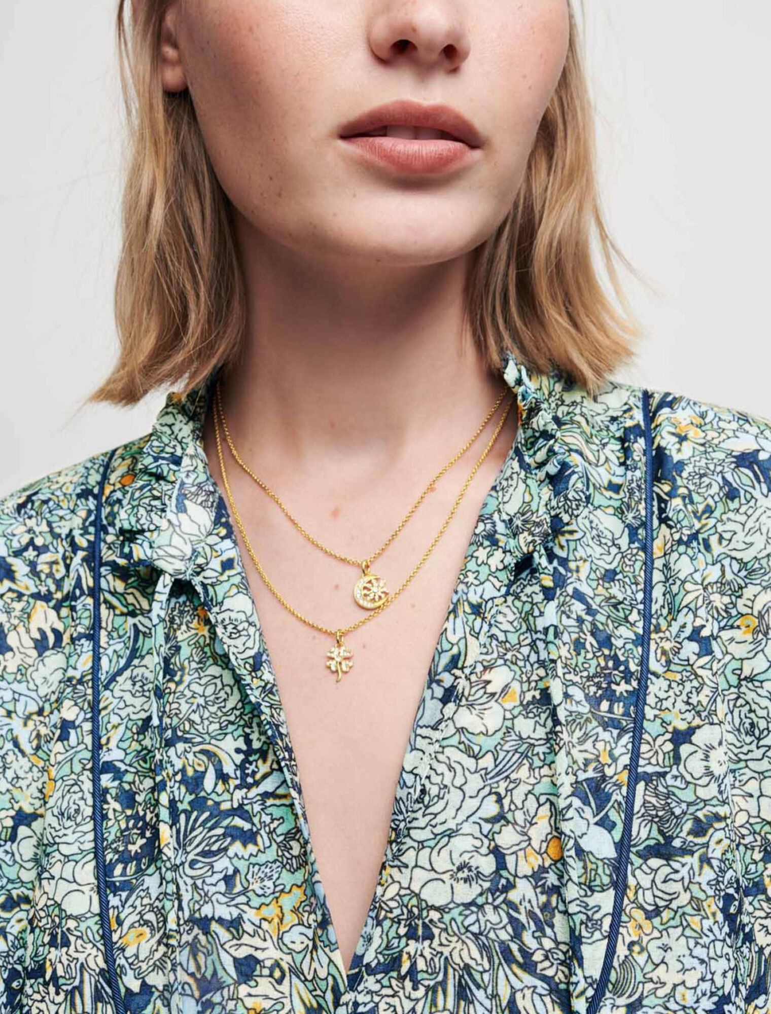 Robe en mousseline imprimée