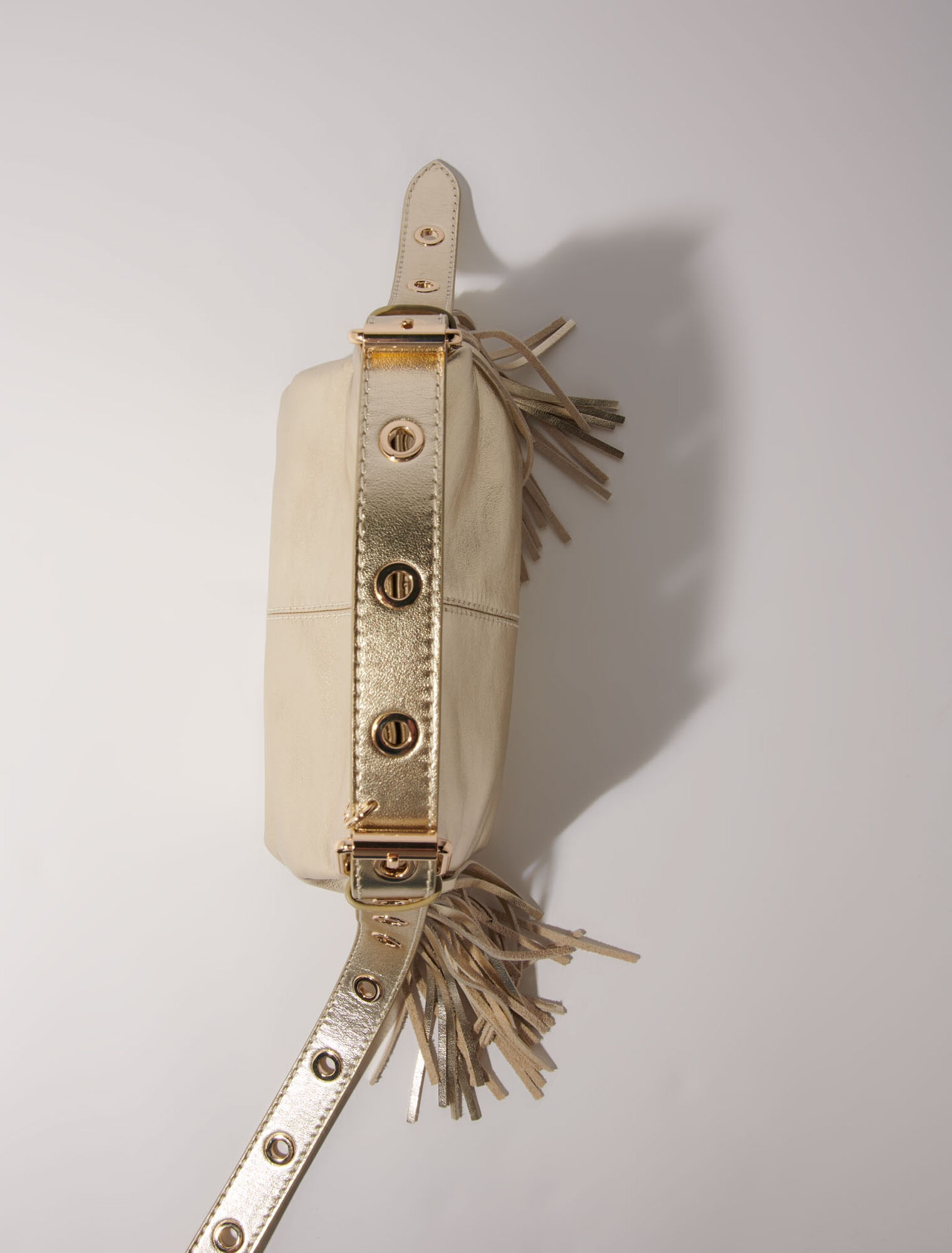 Sac Miss M Mini en cuir métal