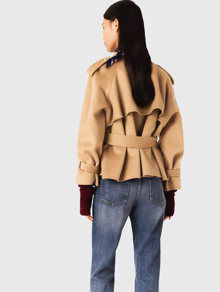 Manteau court double face