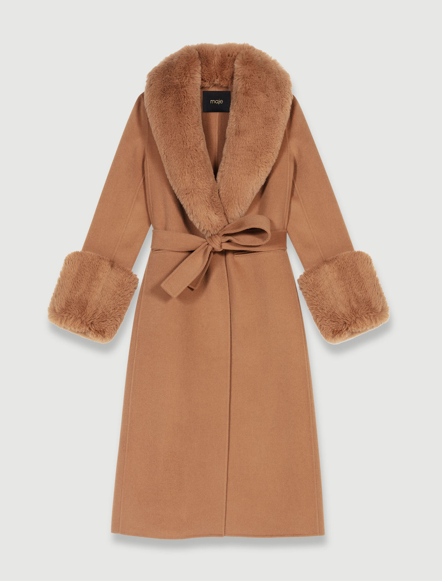 Manteau long en laine