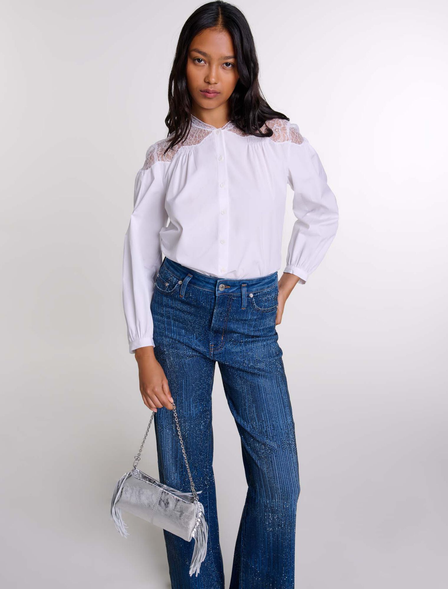 Chemise avec dentelle