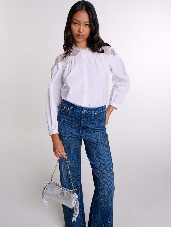 Chemise avec dentelle