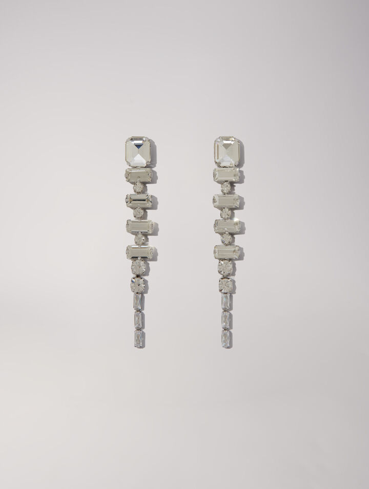 Boucles d'oreilles strass cascade