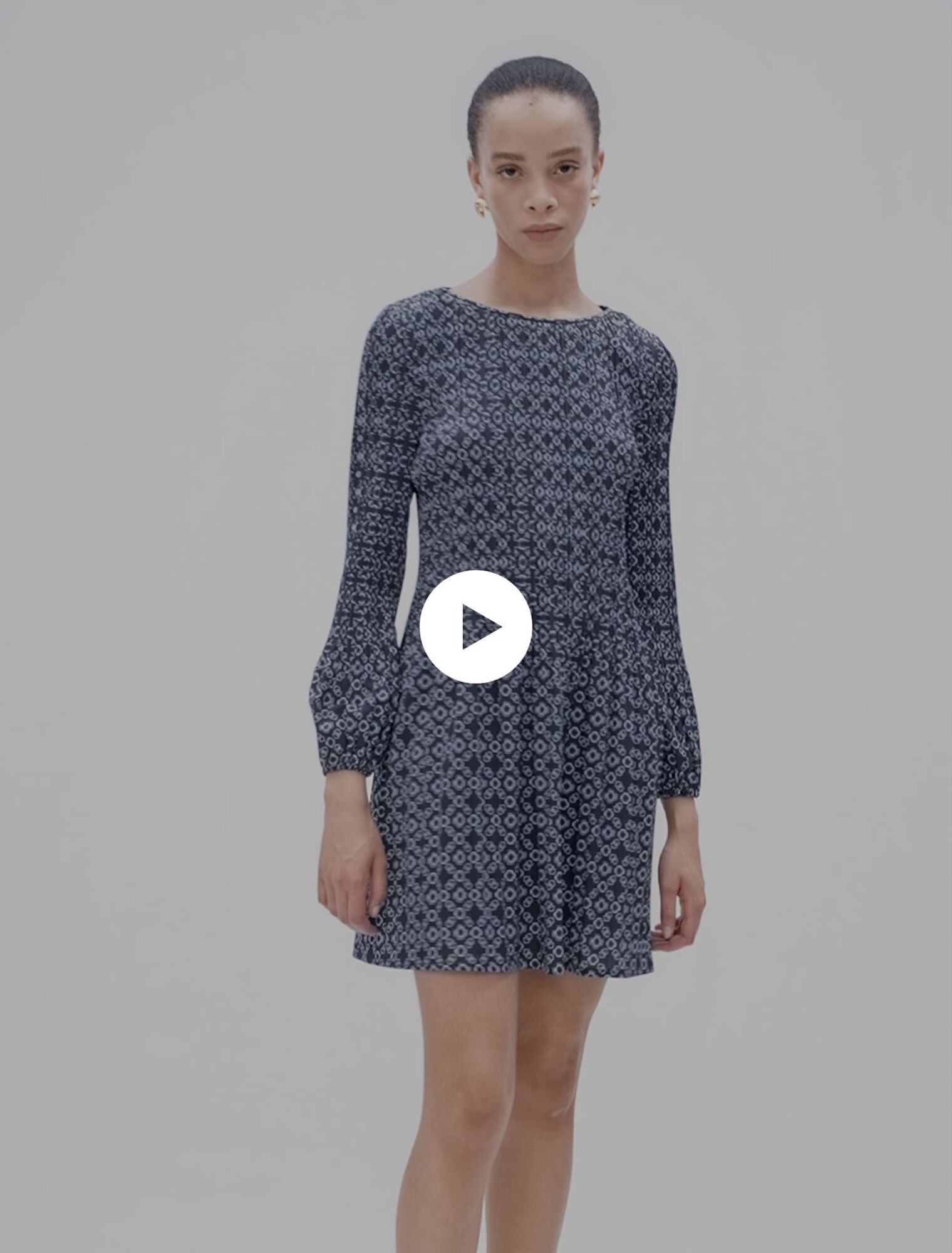 Robe courte imprimé Clover