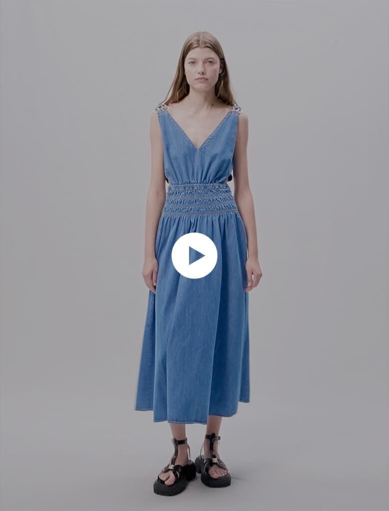 Robe jean maje outlet