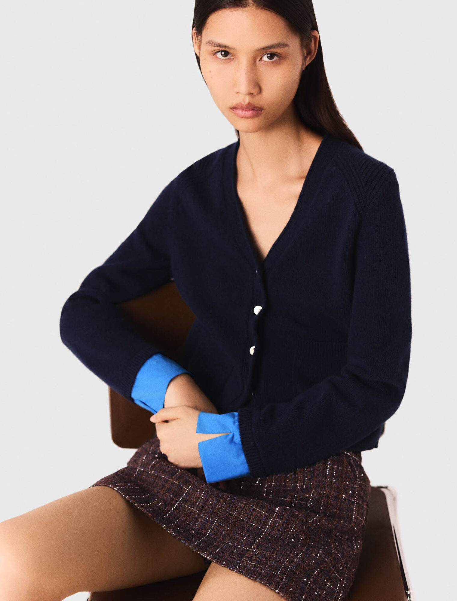 Cardigan avec détails amovibles