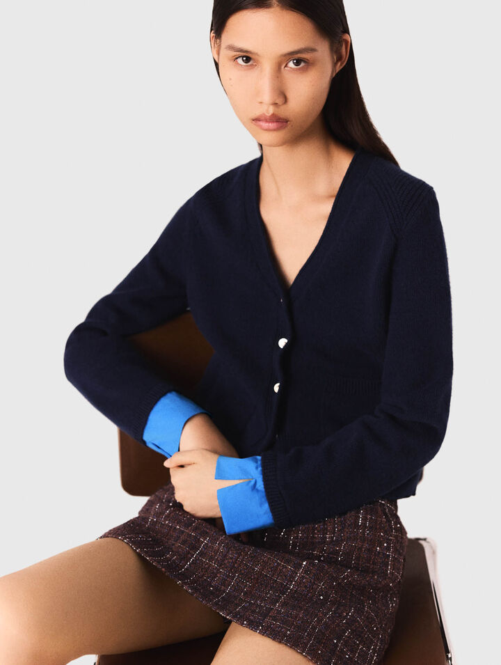 Cardigan avec détails amovibles