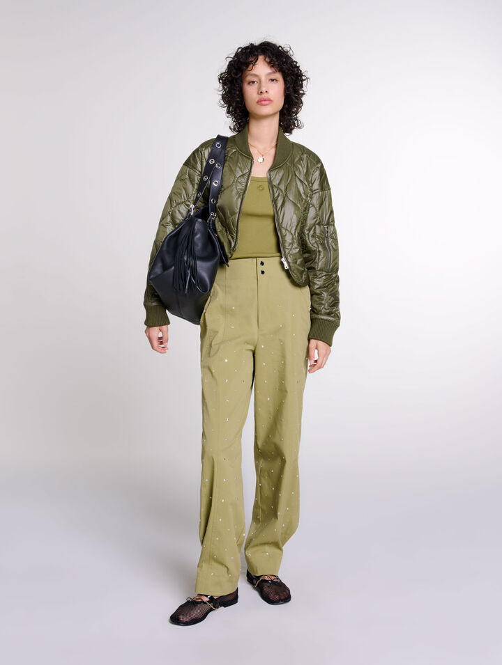 Pantalon baggy clouté